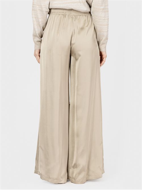 Viscose satin wide-leg pants with elastic waistband FABIANA FILIPPI | PAD265F291D6238195
